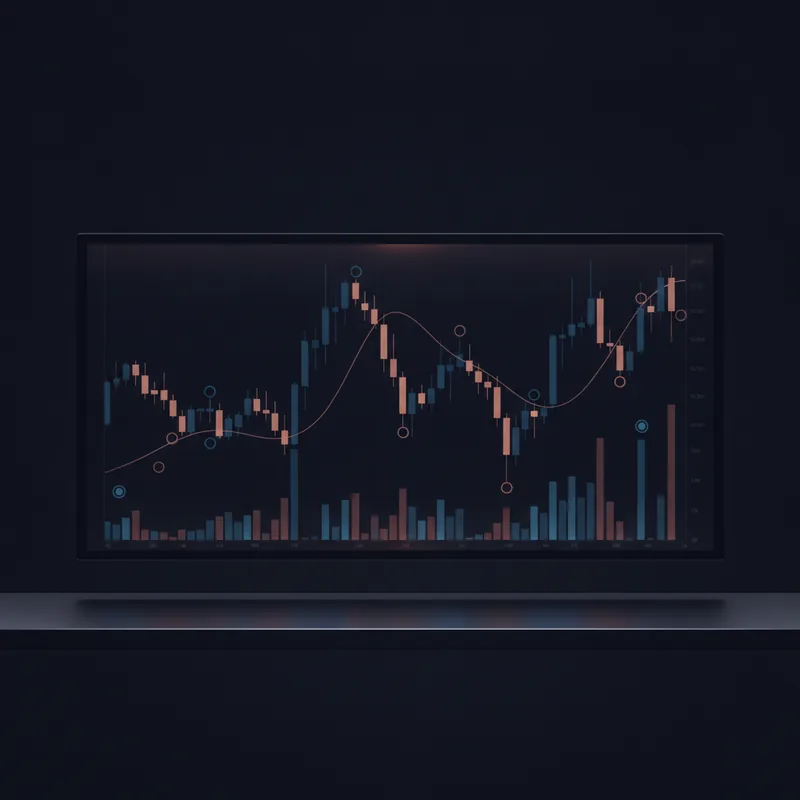 AI-driven, risk-capped market signals dashboard with live trend chart and confidence levels